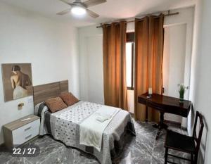 Ένα ή περισσότερα κρεβάτια σε δωμάτιο στο Apartamento en la Sierra Espadan