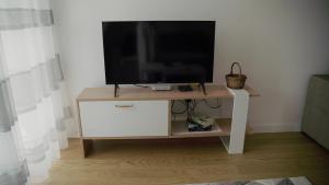 TV a/nebo společenská místnost v ubytování Sova apartman 2