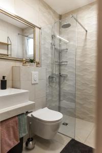 Koupelna v ubytování Deluxe Apartment RoMa