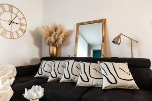 Posezení v ubytování Deluxe Apartment RoMa