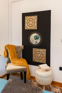 Posezení v ubytování Deluxe Apartment RoMa