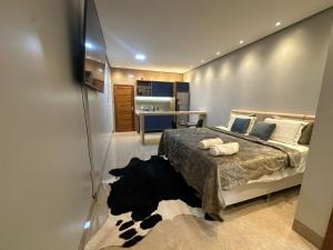 Postel nebo postele na pokoji v ubytování Flat 213 Ilha Bela Alter do Chão