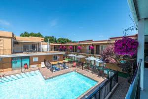 Bazén v ubytování Sahara Courtyard Inn Penticton nebo v jeho okolí