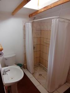 Koupelna v ubytování Elquihostel