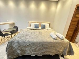 Postel nebo postele na pokoji v ubytování Flat 213 Ilha Bela Alter do Chão