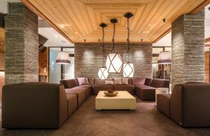 Posezení v ubytování Hotel Piz Buin Klosters