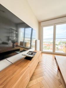 Et tv og/eller underholdning på 10 Minutes From Paris - Stunning Views - Scandi Zen Paris