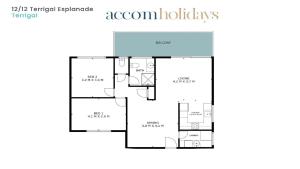 Půdorys ubytování 12 At Terrigal Ocean Views, Wifi Accom Holidays