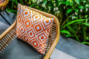 Posezení v ubytování Kahayana Suites Ubud