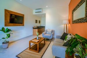 Posezení v ubytování Kahayana Suites Ubud