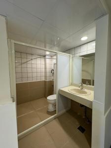 Koupelna v ubytování 慢且洄瀾文旅 Bantshiann Hualie Hotel