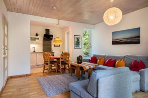 Η κουζίνα ή μικρή κουζίνα στο Öko Fewo Silbermöwe