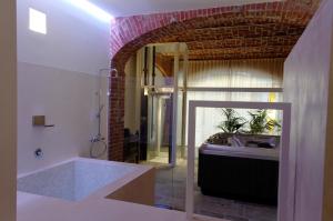 Koupelna v ubytování Alla Corte dei Bertoli SPA