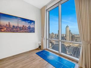 Nespecifikovaný výhled na destinaci Dubaj nebo výhled na město při pohledu z apartmánu