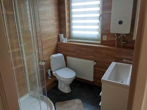 Koupelna v ubytování Bungalov Mikulášovice