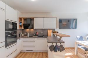 Kuchyňa alebo kuchynka v ubytovaní Apartmán Černá v Pošumaví