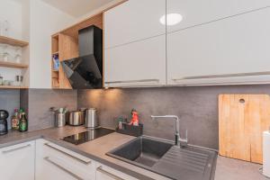 Kuchyňa alebo kuchynka v ubytovaní Apartmán Černá v Pošumaví