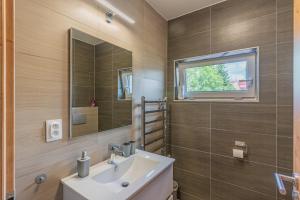Kúpeľňa v ubytovaní Apartmán Černá v Pošumaví + 30 fotografií