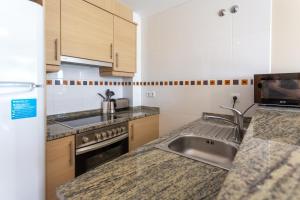 Køkken eller tekøkken på AT Zalamera Beach