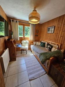 Posezení v ubytování Chalet Perle des Hauts