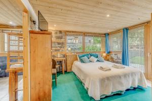 Postel nebo postele na pokoji v ubytování Chalet Monte Bianco