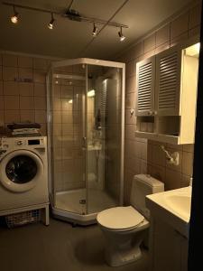 Ένα μπάνιο στο Kozy apartment in Hemsedal, centrally located