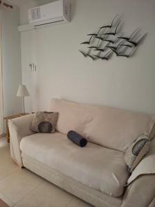 Χώρος καθιστικού στο Apartamento Almerimar primera linea de playa