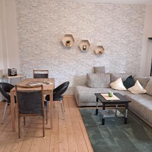 Posezení v ubytování Ferienwohnung An der Weser