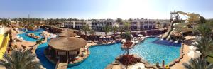 an aerial view of a resort with a water park at Reef Oasis Beach Aqua Park Resort in Sharm El Sheikh