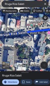 a screenshot of a map of a city at A Home Away From Home in Vlorë