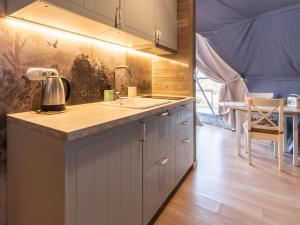 Sëtnowa Glamping的厨房或小厨房