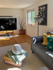 Posezení v ubytování Ferienhaus Alexandra in Ebensee