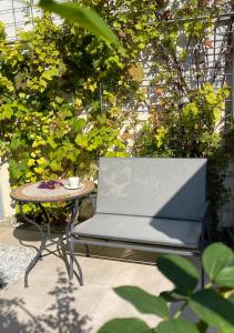 Κήπος έξω από το Ferienwohnung an den Weinbergen