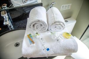 Cozzy Suites Paraíso Hotel的一间浴室