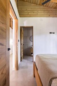 Letto o letti in una camera di Casa Latte