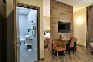 Koupelna v ubytování Hotel Giorgi Tbilisi