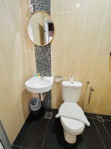 Koupelna v ubytování DS Hotel