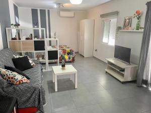 Μια τηλεόραση ή/και κέντρο ψυχαγωγίας στο Loft en la montaña