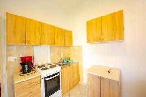 Kuchyň nebo kuchyňský kout v ubytování Apartments Claudia