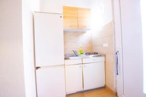 Kuchyň nebo kuchyňský kout v ubytování Apartments Claudia