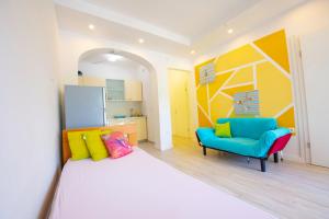 Kuchyň nebo kuchyňský kout v ubytování Apartments Claudia