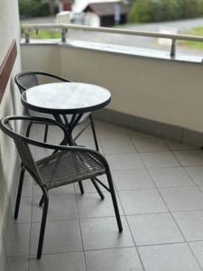 Balkón alebo terasa v ubytovaní Apartmán Edita
