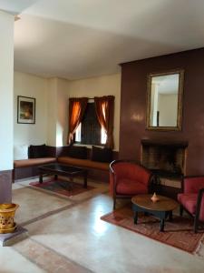 Posezení v ubytování Riad shéhérazade Marrakech