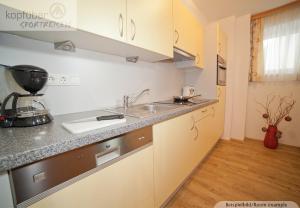 A kitchen or kitchenette at Alpenperle