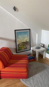 Zona d'estar a Logement Belle vue, Reposant