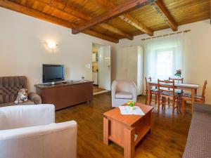 TV a/nebo společenská místnost v ubytování House Justina -Labin-quiet place