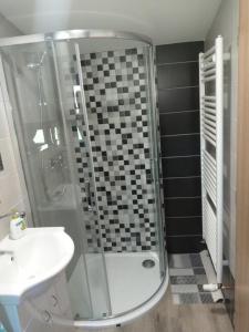 Koupelna v ubytování Apartmán Vyhlídka