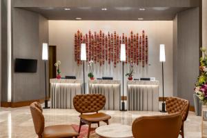 TV a/nebo společenská místnost v ubytování Medellin Marriott Hotel + 37 fotografií
