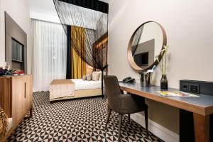 Posteľ alebo postele v izbe v ubytovaní Hotel Moments Budapest by Continental Group
