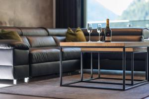 Posezení v ubytování Atemberaubendes und charismatisches Luxus-Apartment in der Residenz Silvretta - Inklusive Silvretta Card Premium